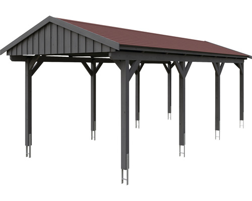 Freistehender Holzcarport mit Dach