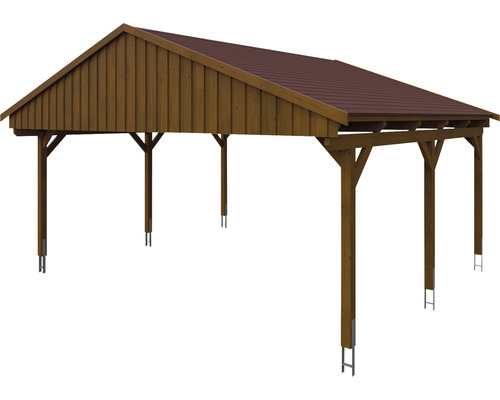 Holzcarport mit Dach