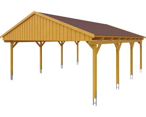 Holzcarport mit Dach