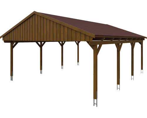 Holzcarport mit Dach