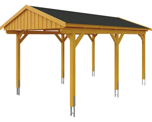 Carport en bois avec toit