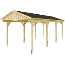 Carport en bois avec toit