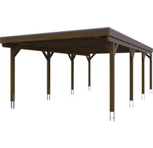 Carport en bois avec poteaux et toit