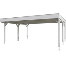 Carport en bois avec toit plat