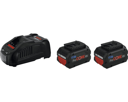 Bosch Professional Kit de démarrage ProCORE 18 V 2x batteries Li 5,5 Ah + chargeur GAL1880CV