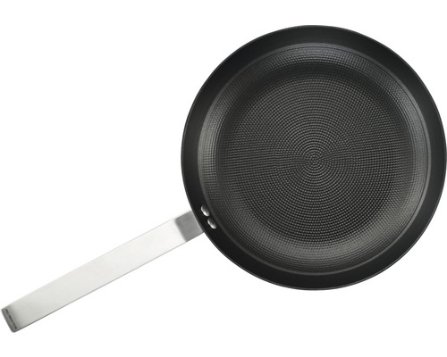 Poêle à frire avec manche en acier inoxydable