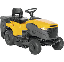 Tracteur de pelouse jaune