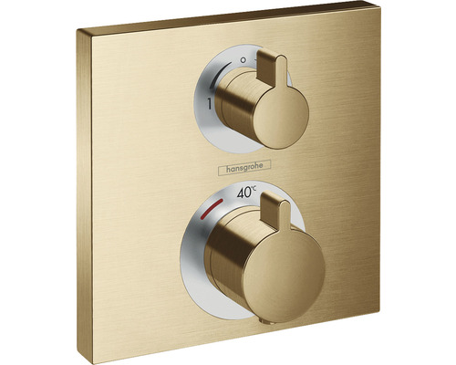 Duscharmatur Unterputz hansgrohe Ecostat Square bronze gebürstet 15714140