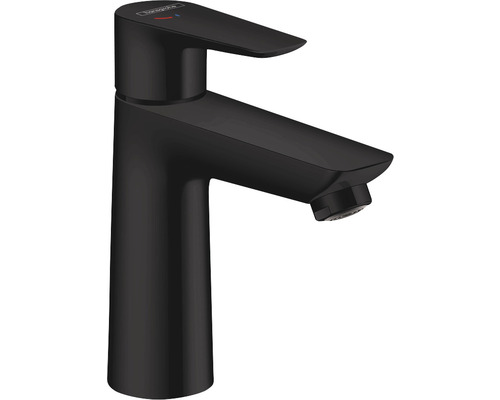 Robinet de lavabo avec mitigeur monocommande hansgrohe Talis E noir mat 71714670