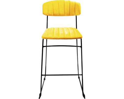 Tabouret de bar avec dossier et structure en métal