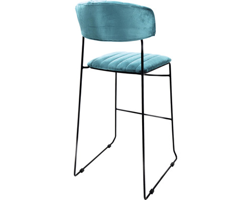Tabouret de bar avec revêtement et cadre en métal