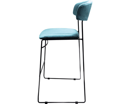 Tabouret de bar avec structure métallique et assise rembourrée