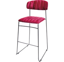 Tabouret de bar avec structure en métal et assise rembourrée