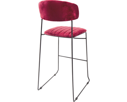 Chaise rembourrée avec structure en métal