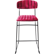 Chaise rembourrée avec structure en métal