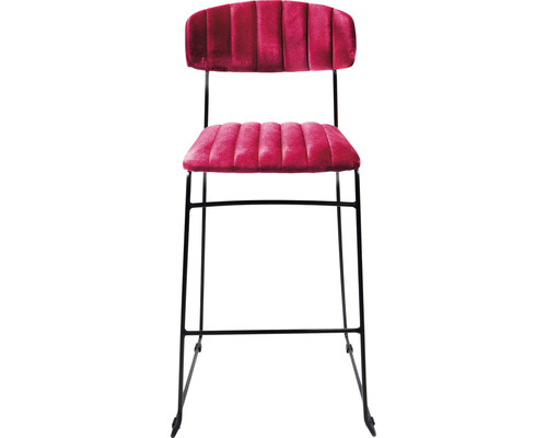 Chaise rembourrée avec structure en métal