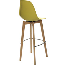 Tabouret de bar avec assise et structure en bois