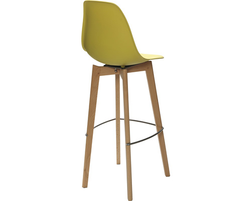 Tabouret de bar avec assise et structure en bois