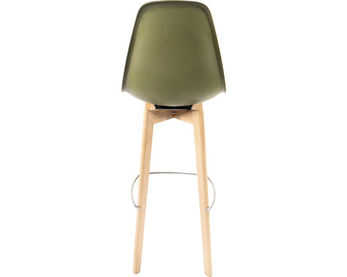 Tabouret de bar avec assise et repose-pieds