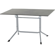 Klapptisch mit Metallgestell und Tischplatte