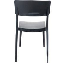 Chaise de jardin en plastique, vue arrière