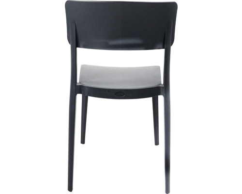 Chaise de jardin en plastique, vue arrière