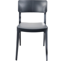 Chaise en plastique avec dossier