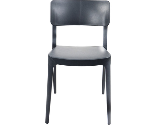 Chaise en plastique avec dossier