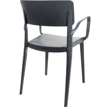 Fauteuil noir en plastique