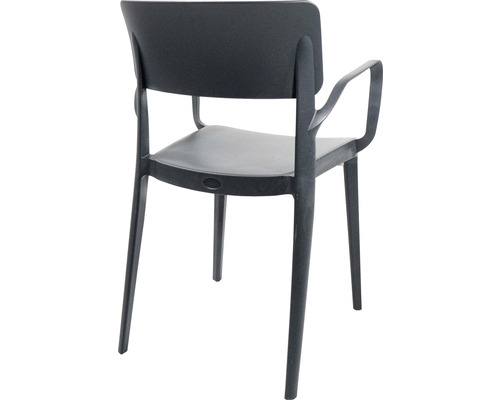 Fauteuil noir en plastique
