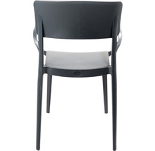 Chaise de jardin en plastique, vue arrière