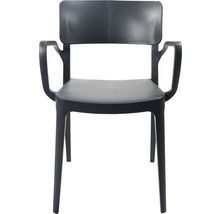 Chaise en plastique avec accoudoir