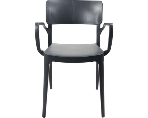 Chaise en plastique avec accoudoir