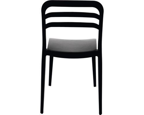 Chaise noire avec dossier