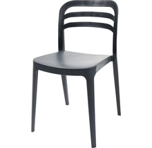 Chaise en plastique avec dossier