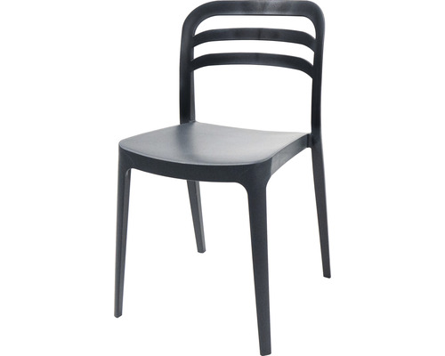 Chaise en plastique avec dossier