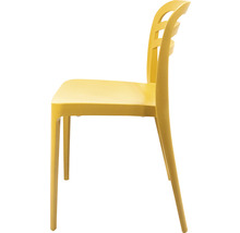 Chaise en plastique, vue latérale