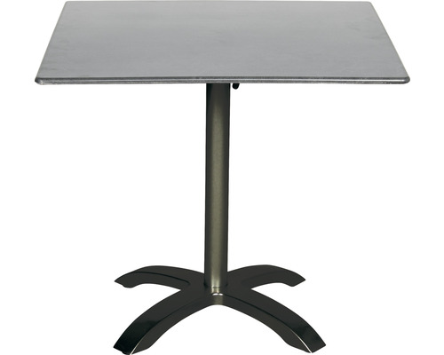 Table de bistrot Acamp acaplan 80 x 80 cm aluminium anthracite pliable