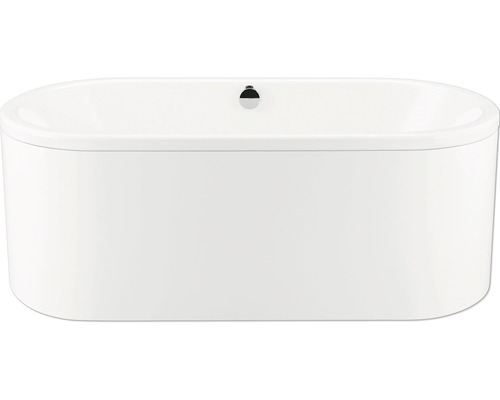 Baignoire rectangulaire autoportante avec trop-plein