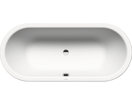 Baignoire îlot de forme ovale, vue de dessus