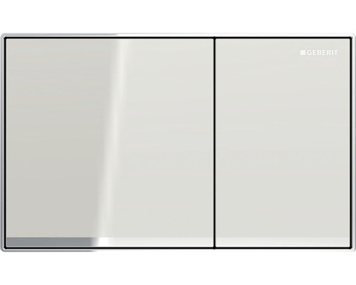 Plaque de commande GEBERIT Sigma 60 plaque gris brillant / touche gris sable brillant 115.640.JL.1