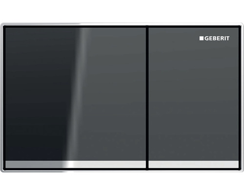 Plaque de commande GEBERIT Omega 60 plaque gris brillant / touche lave brillant 115.081.JK.1
