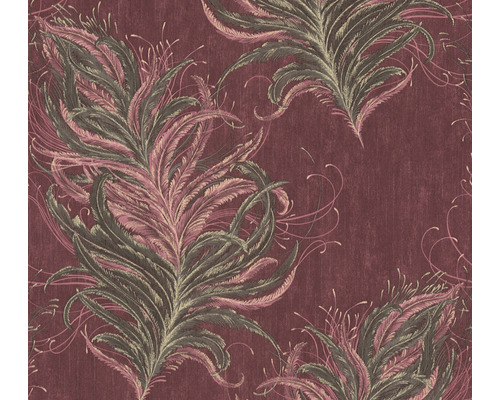 Papier peint intissé 38009-3 Mata Hari plumes rouge