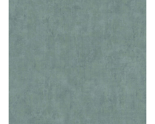 Papier peint intissé 38024-4 Cuba uni bleu vert Papier peint aspect béton