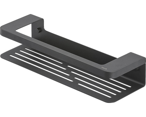 Étagère d''angle noire Tiger pour ranger les articles de salle de bain