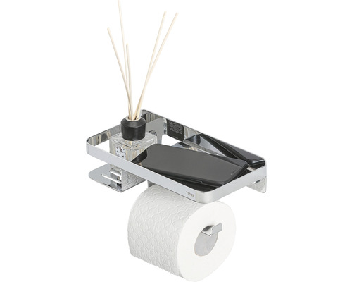 Porte-papier toilette avec étagère pour téléphone portable et diffuseur de parfum