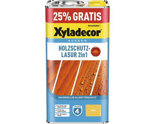 Xyladecor Holzschutzlasur kiefer 4+1 L (+25%) gratis