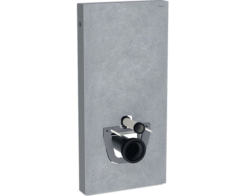 Bâti-support pour WC Geberit Monolith 101 cm aspect ardoise revêtement latéral aluminium noir chromé 131.022.00.5