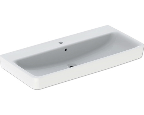 Lavabo standard Meuble-lavabo GEBERIT Renova Plan 100 cm x 48 cm blanc brillant Émail spécial KeraTect® 501706008
