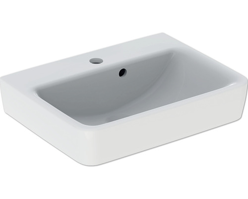 Lave-mains Meuble-lavabo GEBERIT Renova Plan 50 cm x 38 cm blanc brillant 501628001